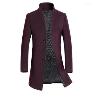 Heren Trench Coats Heren 2022 Stijl van Winter Leisure Fashion Business Dikking Coat Wol Jackets enkele borsten Coat1