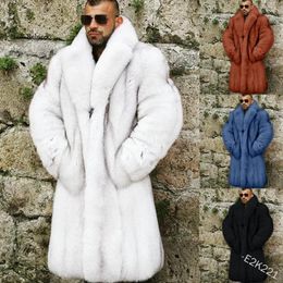 Heren Trenchcoats Konijn Wollen jas Heren Dikker Effen Kleur Warm Modieus Persoonlijkheid Buiten Windbestendig Europese en Amerikaanse kleding 231118