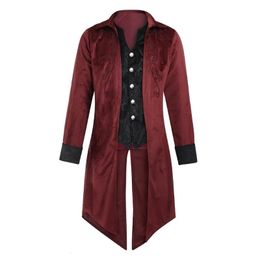 Heren trenchcoats Steampunk vintage slipjas heren dames lang vest jas Victoria kostuum gothic smoking outfit japon uniform voor volwassenen 230831