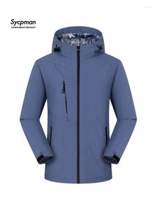 Trenchcoats voor heren Sycpman Winter Warme outdoorjassen met capuchon voor heren en dames Waterdichte jas Effen sportjack Charge