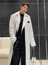 Männer Trenchcoats SYUHGFA Männer Kleidung 2023 Herbst Koreanische Streetwear Mode Lange Mantel Lose Mantel Trend Hübscher Lässiger Windschutz 230804