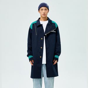 Heren Trench Coats Trenchcoat Men Japan Koreaanse streetwear mode los