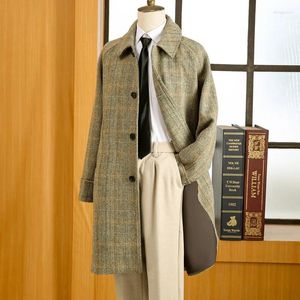 Trench Coats Tweed Balmacaan jas