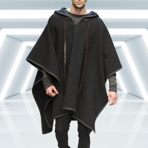 Heren Trenchcoats Vintage Poncho Mannen Oversized Ded Onregelmatige Punk Mannelijke Bovenkleding Mode Mantel D Effen Kleur Cape Vrouwelijke