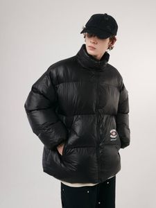 Gabardina para hombre de invierno y para mujer, chaqueta cálida de cuello alto de algodón de nailon grueso de alta calidad a prueba de frío
