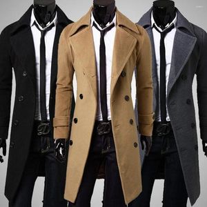 Trenchs pour hommes Manteaux de laine coupe-vent veste de créateur pour hommes automne et hiver vêtements d'extérieur à double boutonnage de luxe long manteau de mode