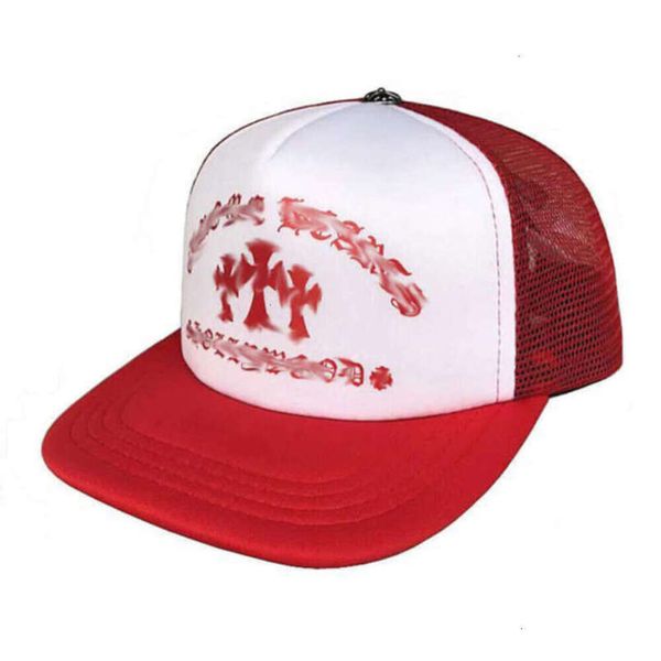 Tendencia de los hombres Sombreros de lujo Marca Ch Corazones Gorras Hombre Mujer Casquette Niños Letra bordada Gorra sánscrita Hip Hop Sombrero de ala plana Protector solar Malla Sombrero deportivo al aire libre EGY2