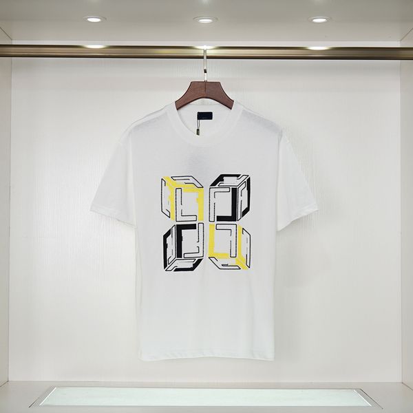 Tshirt masculin Fendin Slides Designer Tshirt New F Family Double Yarn Coton T-shirt Mend Fashion Play Anime T-shirt Vêtements S-2xl Fashion Short à manches en dentelle 89
