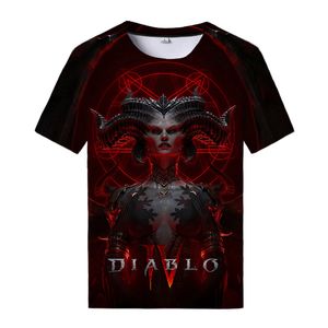 T-shirts pour hommes 2023 jeu 4 t-shirt mode été col rond chemise Cool impression 3d hauts rue Harajuku vêtements 230627