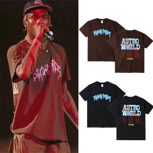 T-shirts pour hommes 21SS Uptopia T-shirt Hommes Vintage Hiphop Coton Streetwear Tee-shirt surdimensionné Tops Cactus Lightning Brown Jack P230817