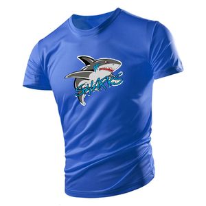 T-shirts pour hommes adultes T-shirt à manches courtes pour hommes 2023 couleur unie été décontracté décontracté mode 2d petit requin dessin animé imprimer 230627