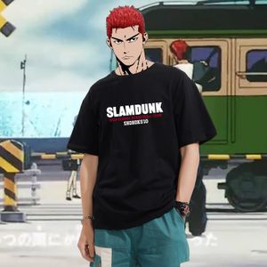 T-shirts pour hommes Anime Slam Dunk Hommes Sport T-shirt Sakuragi Hanamichi Kaede Rukawa Tee surdimensionné Manga japonais unisexe à manches courtes 230418