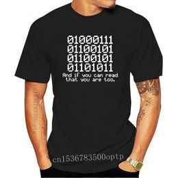 T-shirts pour hommes Arrivée Hommes Mode vente 0100 Binaire Et Si Vous Pouvez Lire Ce Programmeur Codeur T-shirt À Manches Courtes P Tee shir 230711