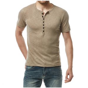 T-shirts pour hommes Chemisier décontracté Chemise classique Mode à manches courtes Henley Neck Summer Beautiful Shirts 230627