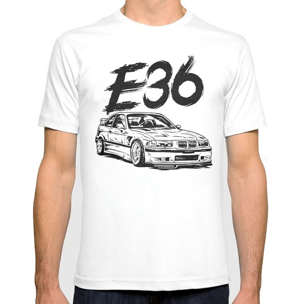 T-shirts pour hommes Cool Automotive W201 190E Car Turbo E36 M3 Urban Style t-shirt hommes T-shirts homme classique Vintage TShirt Hommes Camisetas 230209