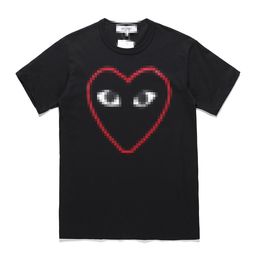 T-shirts pour hommes Designer Tee T-shirts Com Slim manches courtes Coeurs Des Garcons Cdg Holiday Play Femmes T-shirt Noir Marque Nouvelle Taille