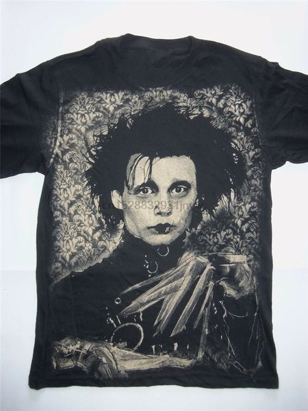 T-shirts pour hommes EDWARD MAINS D'ARGENT T-shirt Tim Burton Johnny Depp Goth Punk Film Cool Tee Shirt 230325