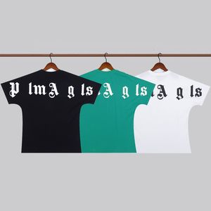 T-shirts pour hommes Célèbre Designer Mens Chao Brand Angel Letter Direct Spray Impression à manches courtes Tshirt Palm Tree Net Rouge Jeunesse Printemps et été