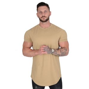 Heren t -shirts gym t -shirt mannen korte mouw katoen casual blank slanke t shirt mannelijke fitness bodybuilding workout tee tops zomer kleding 230220