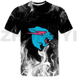 T-shirts pour hommes Hip Hop Anime Mr Wolf Beast Lightning Cat T-shirt 3D Harajuku T-shirts graphiques Vêtements pour hommes Chemise surdimensionnée à manches courtes pour enfants 230607