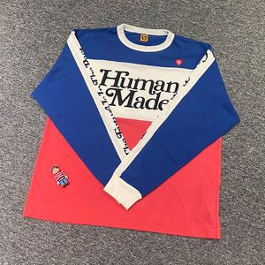 T-shirts pour hommes Human Made Cobranded 21SS T-shirt à manches longues en vrac Casual et modèles pour femmes Automne Vêtements 230810