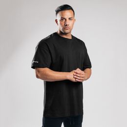 Heren t -shirts largetype mannen losse t -shirt katoen casual sportief oversized tee shirt gym running streetwear fitness sport kleding 230220