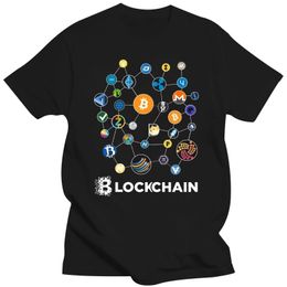 Heren t -shirts man kleding blockchain bitcoin litecoin ripple ethereum cryptocurrency t shirt voor mannen tee kerstcadeau t -shirt katoen 230209