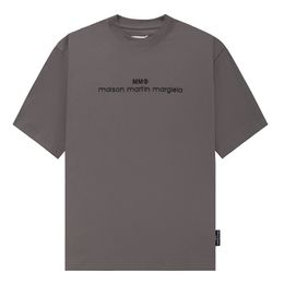 Mannen T-shirts Margiela stijl 2023 MM6 driedimensionale reliëf 3D letters losse korte mouwen T-shirt paar unisex tops oversized 230731