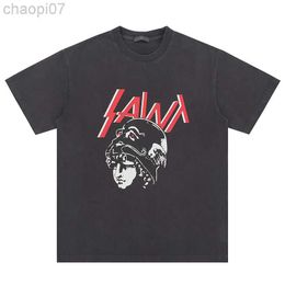 Camisetas para hombre Camisetas para hombre Diseñador Moda Saint Michael camiseta Killer Band Punk Heavy Metal Rock Print Camiseta de manga corta Hip Hop