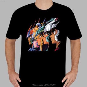 T-shirts pour hommes t-shirts pour hommes nouveau Saint Seiya Pegasus Phoenix rétro dessin animé noir Tijer