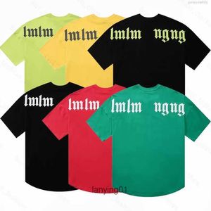 Heren T-shirts Heren T-shirts Palmes Angel t-shirts Dames Ontwerpers Tees Kleding Man Casual Borst Letter Shirt Kleding Straat Shorts