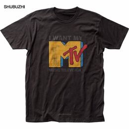 T-shirts pour hommes MV I Want My Fitted Licensed Adulte à manches courtes Col rond Marque d'été Vêtements Oneck tops 230110