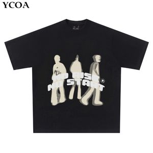 Mannen T-shirts Oversized T-shirt Mannen Sneldrogend Hip Hop T-shirt Vintage 9s Streetwear Anime Harajuku Mode Korte Mouw Top Gothic Kleding 23425