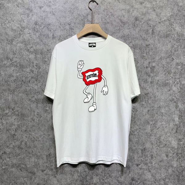 T-shirts pour hommes Summer Brand Billionaire Boys Club Top T-shirts ICE CREAM Cartoon Graphic Print 200g Coton Casual Sports Tee Shirts Hommes 230321