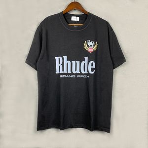 Heren T-shirts Zomer Mode Nieuwe Rhude T-shirt Heren Designer T-shirt Tee Workout Shirts voor Mannen Vrouw Oversized Katoenen Rhude T-shirts Vintage Korte Mouw Amerikaanse maat