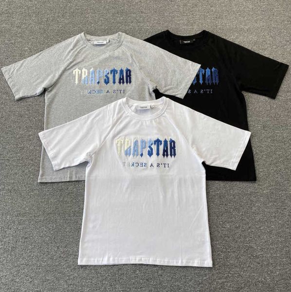 T-shirts pour hommes Trapstar T-shirt Casual Meilleure Qualité Hommes Femmes Allmatch Couples À Manches Courtes Coton Streetwear Automne Conception De Flux De Marée 557ess