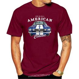 T-shirts pour hommes T-shirt Livraison gratuite Mustang American Summer Muscle Car Taille S5x Loisirs Printemps T-shirt Homme Lâche 230330
