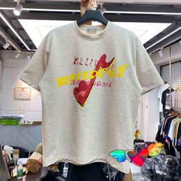 T -shirts voor heren Wedone T -shirt Men vrouwen hoogwaardige full -color spot Welldone tee iets extra grote tops muziek hart grafische korte slevet