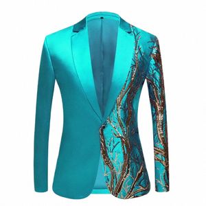 Tuxedo Tails Sequin Tailcoat Dr Manteau Swallowtail Dîner De Mariage Blazer Costume Veste Magic Performance Show Vêtements K4mt #