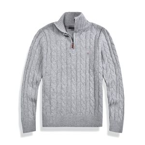 Pull typique pour hommes Pull à fermeture éclair 1/4 Veste à col en V avec lettres chaudes Veste pull brodée Vêtements de sport Vêtements de sport décontractés pour hommes