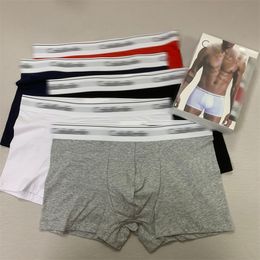 Sous-vêtements pour hommes sous-vêtements Sexy Pure Cotton Boxers American Fashion Brand de mode de haute qualité Séchante rapide 3-pack