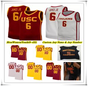 NCAA College USC Trojans basketbalshirt Bronny James Boogie Ellis Isaiah Collier Johnson DJ Rodman Vincent Iwuchukwu Oziyah Verkopers DeMar DeRozan Morgan 4XL