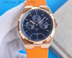 Heren Vacherosn SUPERCLONE Luxe horloge horloge ontwerper 4300v Cal.1120QP Staal automatisch mechanisch herenband rosé goud lichtgevend Super lederen luxe band GN5I