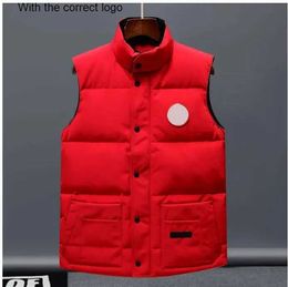 Gilet pour hommes Gilet en duvet d'oie de créateur canadien Monc Sports de loisirs en plein air pour hommes et femmes North Vest original 1 à 1 tendance de la mode de luxe haut de gamme Joker15Correct logo