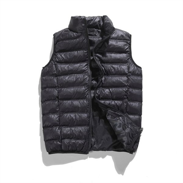 Gilet homme doudoune à carreaux rayé coupe-vent imperméable chaud confort noir marque lettre trench style manteau classique motif brodé sans manches 3XL