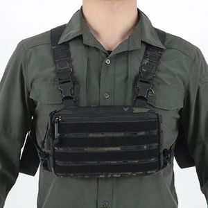 Herenvesten 1000D Outdoor Tactical Vest Militaire tas CS Wargame Chest Rig Airsoft Magazine Holle System Men Nylon Backpack EDC X623D 221121