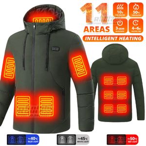 Gilets pour hommes 11 zones gilet chauffant hommes veste hiver femmes électrique USB chauffage tactique homme thermique corps chaud camping 231102