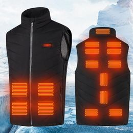 Chalecos de hombre 13 áreas USB chaqueta calentada hombres mujeres chaleco de calentamiento eléctrico calefacción Bodywarmer calor interior Veste Chauffante