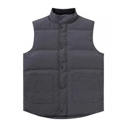 Herenvesten 2022 Europa en America Herfst Winter Down Feather Vest Men Vrouwen verdikte vest warm koud plus size paar jasje warm houden