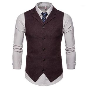 Gilets pour hommes 2022 Robe de mariée Produits de haute qualité Coton Design de mode Costume Gilet Gris Noir Haut de gamme Business Casual